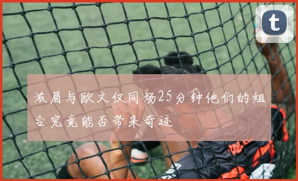 浓眉与欧文仅同场25分钟他们的组合究竟能否带来奇迹